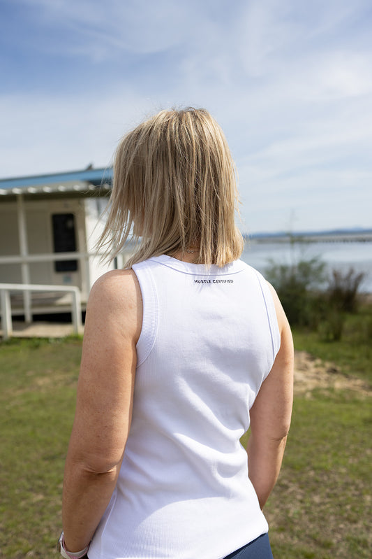 White Origin Rib Singlet