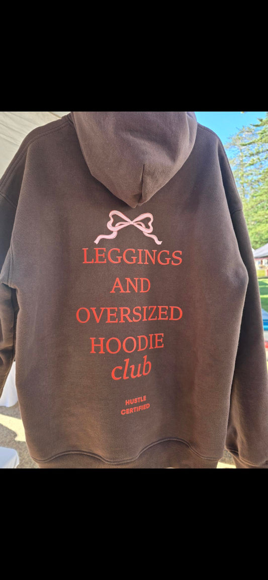 🍫 Leggings and Oversized Hoodie Club - Chocolate