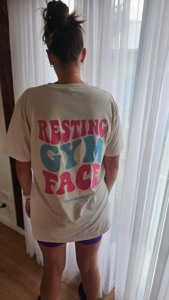 The Resting Gym Face Oversized Tee β For the Gym Enthusiast.