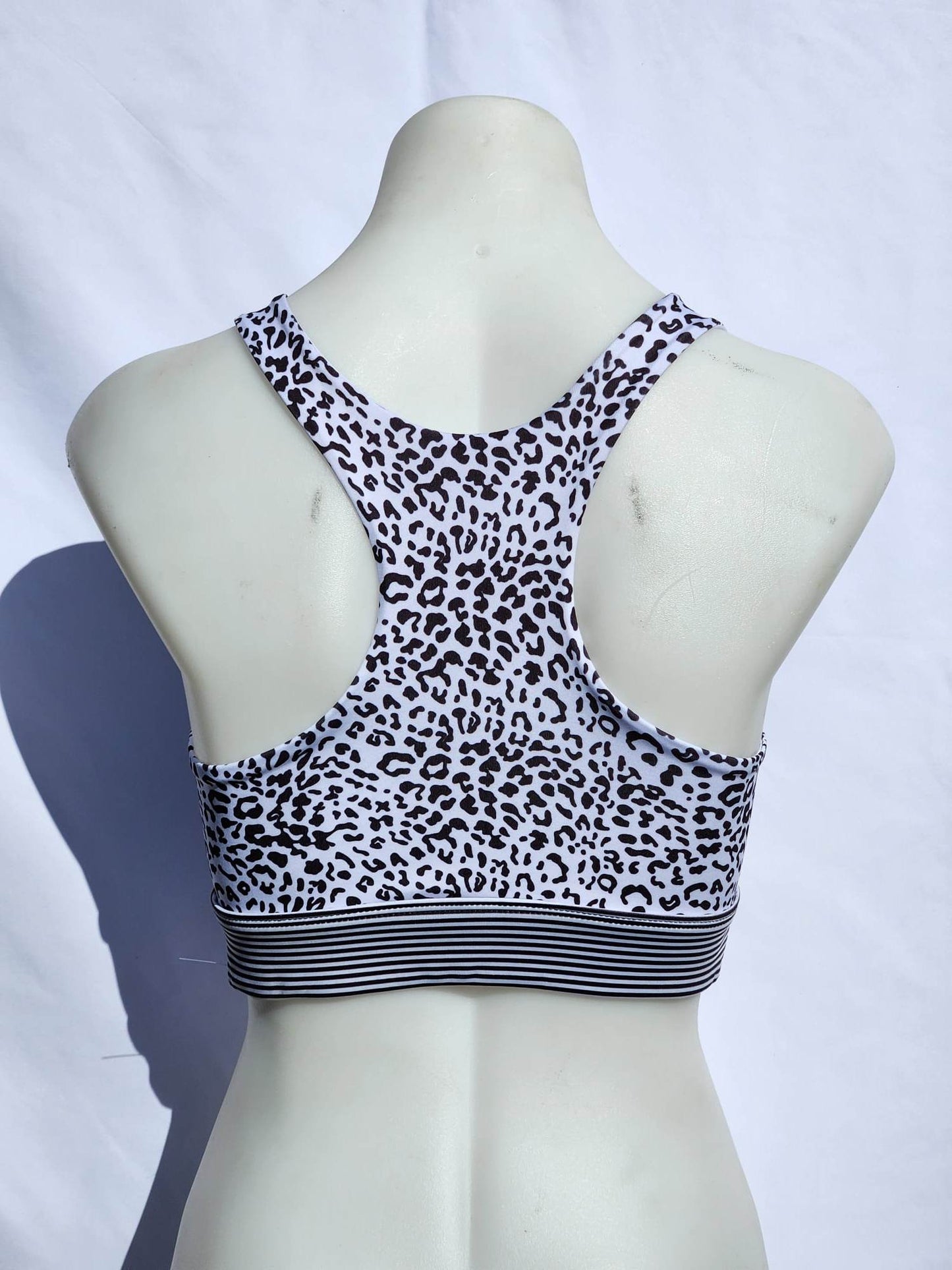 White Leopard Bra