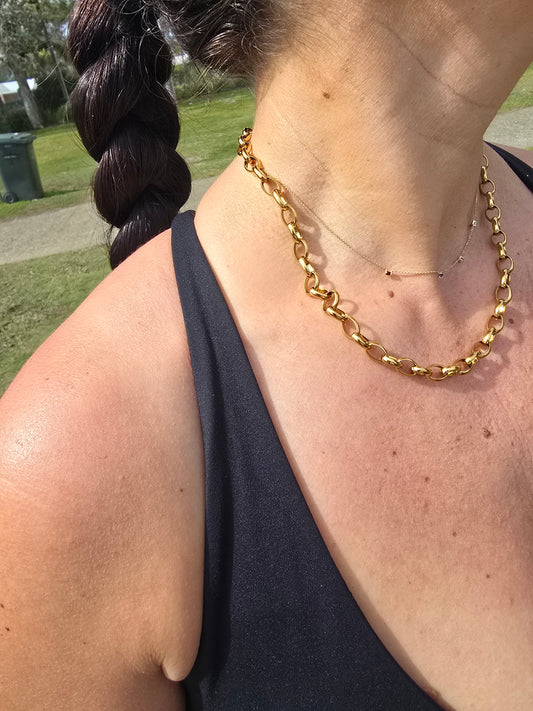 Golden Links Necklace
