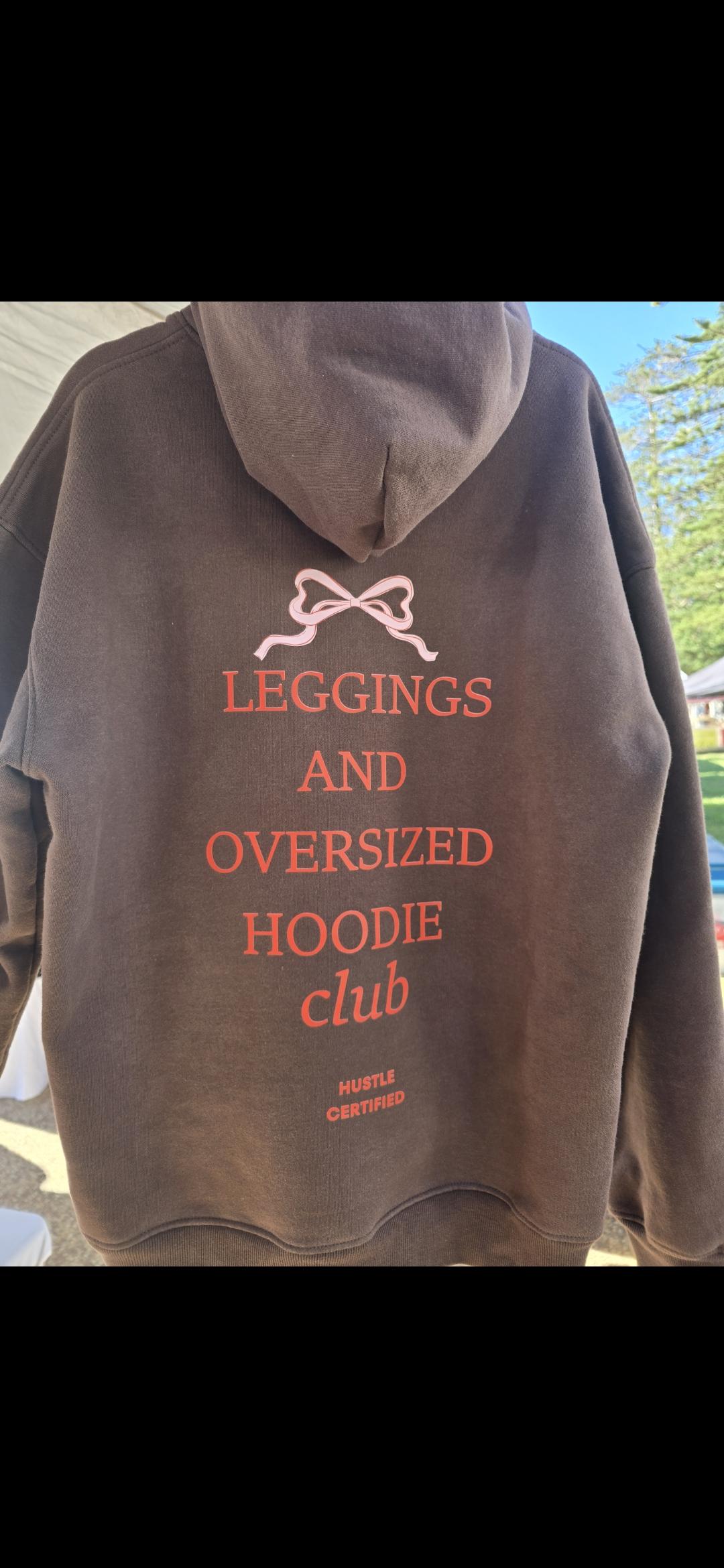 🍫 Leggings and Oversized Hoodie Club - Chocolate