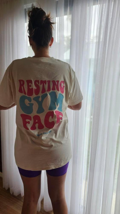 The Resting Gym Face Oversized Tee — For the Gym Enthusiast.