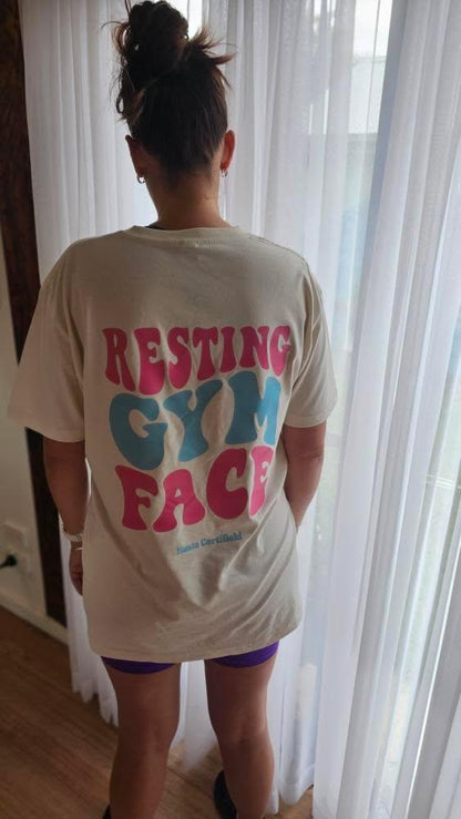 The Resting Gym Face Oversized Tee — For the Gym Enthusiast.